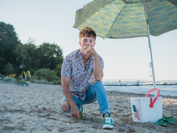 7. Floral Shirt And Denims