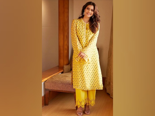Kajol’s Yellow Suit For Navratri 2020