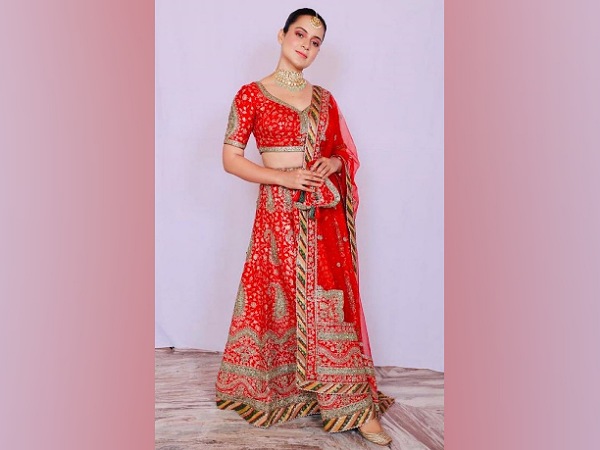 Kangana Ranaut In A Pretty Red Lehenga