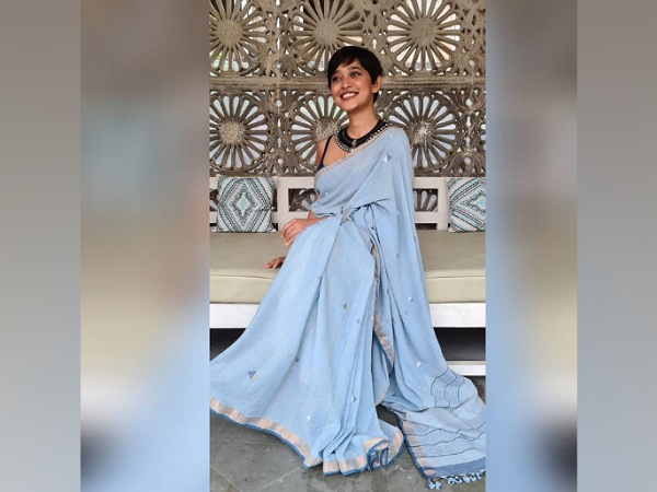Sayani Gupta In A Sky-Blue Saree