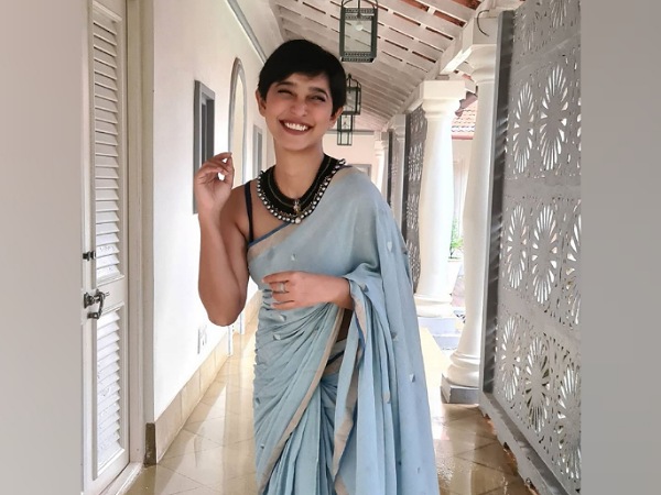 Sayani Gupta In A Sky-Blue Saree