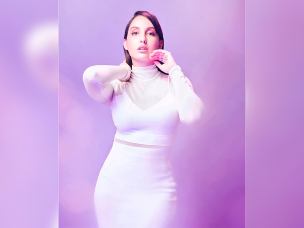 Nora Fatehi In An All White Outfit