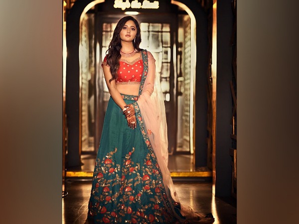 Rashami Desai In A Green Lehenga