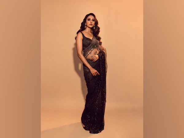 Rakul Preet Singh In A Black Sequin Gown