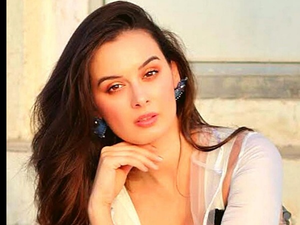 Evelyn Sharma In White Ruffle Separates Evelyn Sharma In White Ruffle Separates