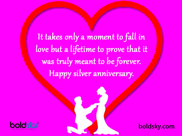 25th Wedding Anniversary Quotes & Wishes