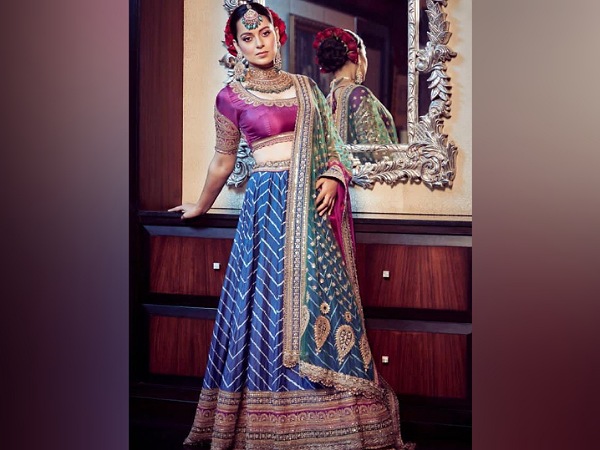 Kangana Ranaut In A Three-Toned Lehenga Kangana Ranaut In A Three-Toned Lehenga