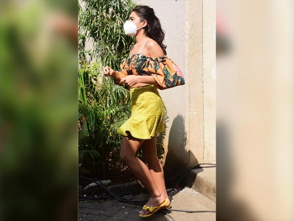 Sara Ali Khan In A Printed Top And Skirt