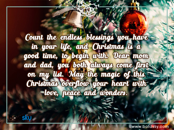 Merry Christmas Greetings, Messages