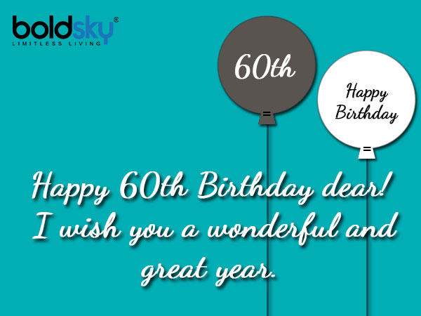 60th B’day Wishes, Quotes And Messages