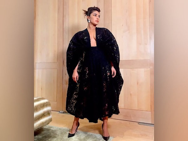 Priyanka Chopra In A Bold Black Dress Priyanka Chopra In A Bold Black Dress