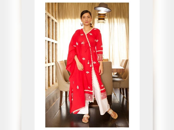 Ankita Lohande In A Wrap Kurti And Palazzo Pants