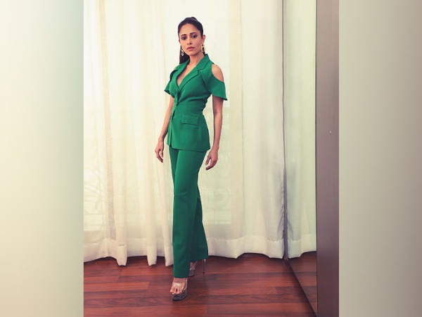 Nushrat Bharucha In A Green Pantsuit