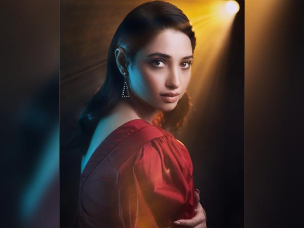 Tamannaah Bhatia’s Red Layered Gown