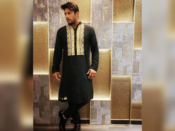 Sidharth Shukla In A Black Ethnic Ensemble