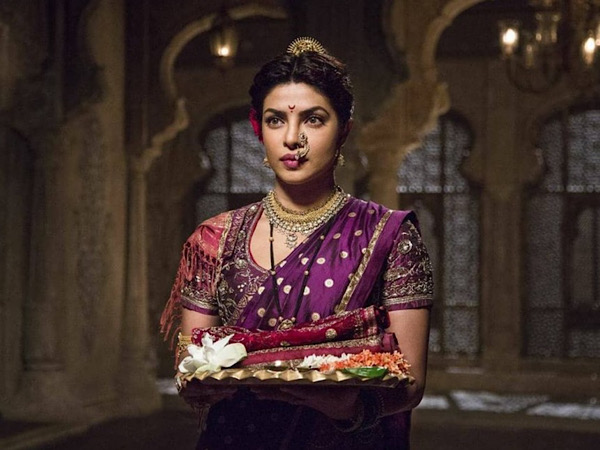 Priyanka Chopra Jonas In A Deep Purple Saree