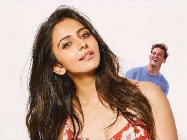 Rakul Preet Singh In A Red Floral Dress