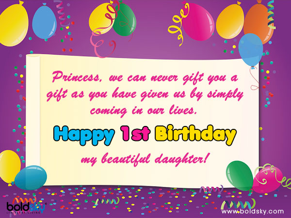 First Happy Birthday: Wishes