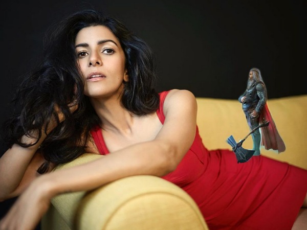 Nimrat Kaur In A Red Dress