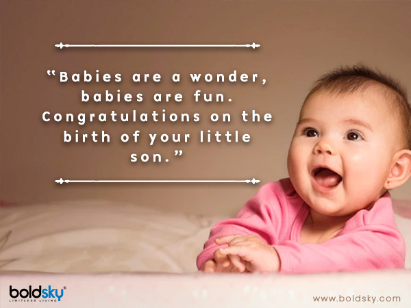 Quotes To Share On The Birth Of Baby Boy