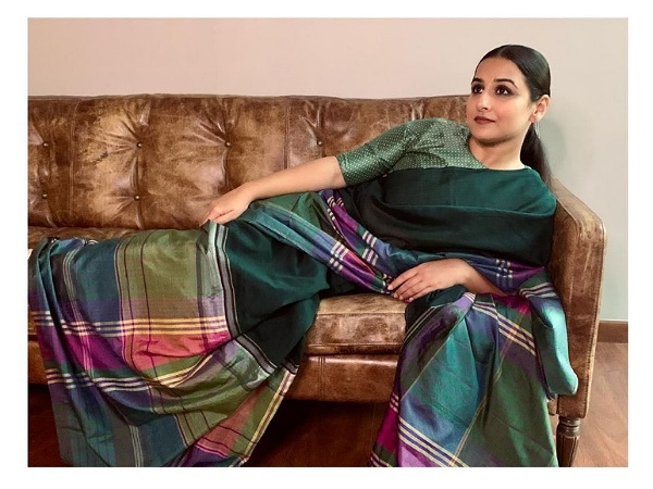 Vidya Balan In A Multicolour Saree