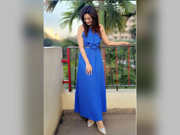 Shweta Tiwari In A Blue Dress