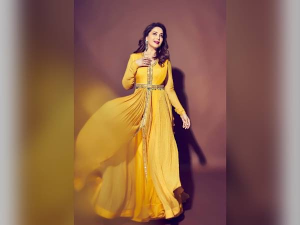 Madhuri Dixit Nene In A Yellow Anarkali