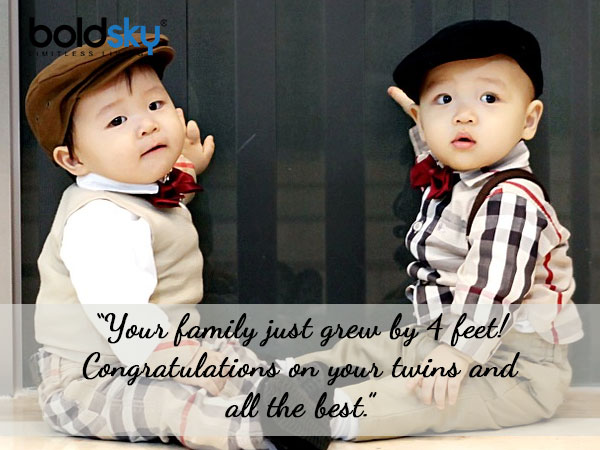 Wishes To Share On The Birth Of Twins