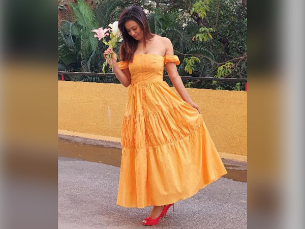 Shweta Tiwari In A Yellow Dress