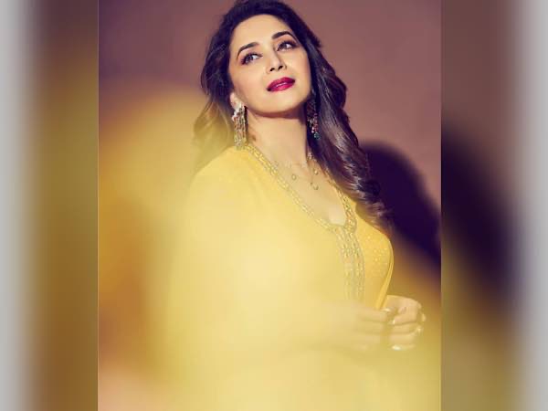 Madhuri Dixit Nene In A Yellow Anarkali