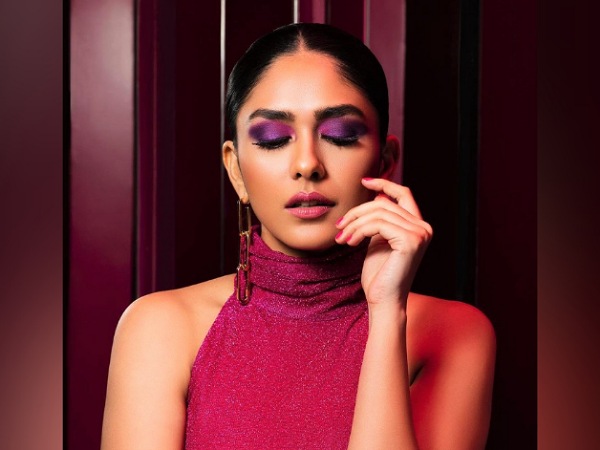 Mrunal Thakur’s Purple Eyeshadow Look