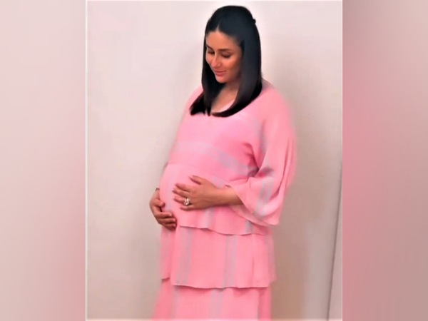 Kareena Kapoor Khan In A Baby Pink Ruffle Dress