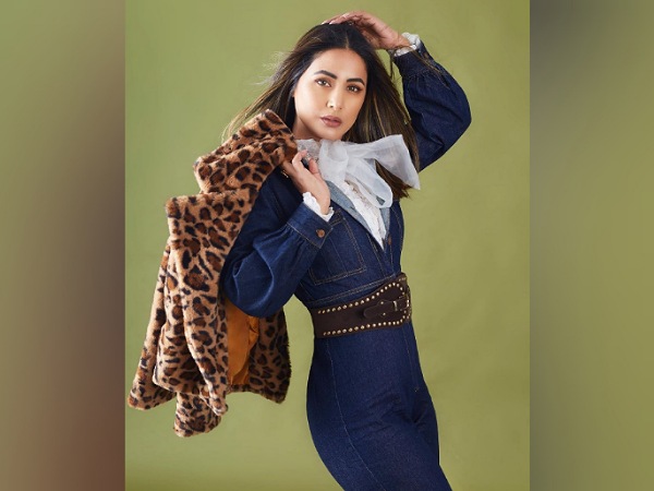 Hina Khan In A Denim Jumpsuit And Jacket