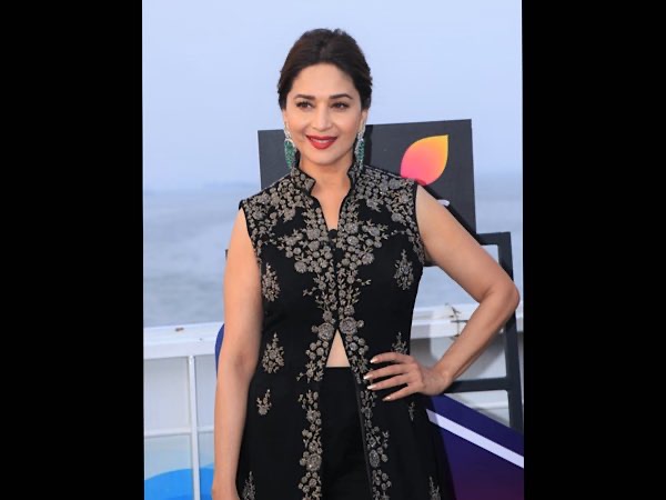 Madhuri Dixit In A Black Regal Ensemble