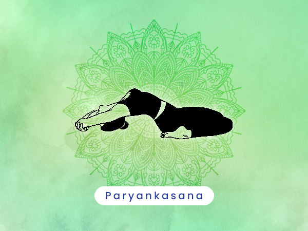 5. Paryankasana or Couch Pose