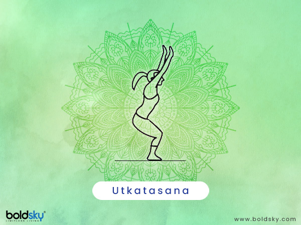 3. Utkatasana or Chair Pose