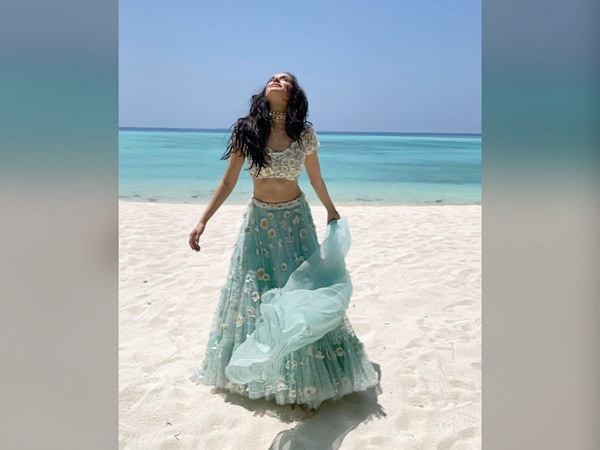 Shraddha Kapoor In A Sea Blue Lehenga