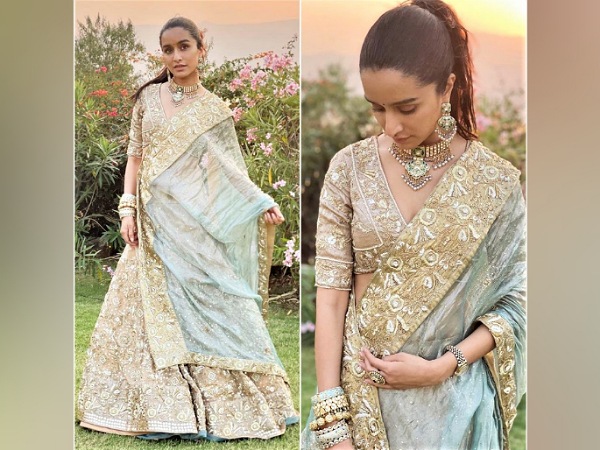 Shraddha Kapoor In A Golden Lehenga