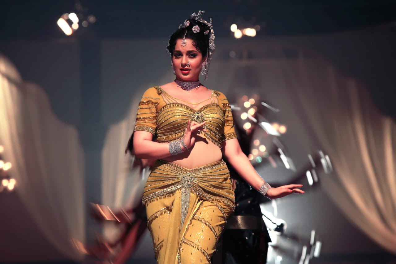 Kangana Ranaut In A Traditional Golden Attire