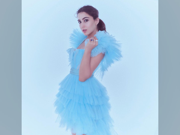 Sara Ali Khan’s Look In Icy Blue Gown