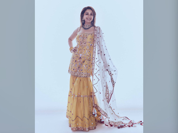 Madhuri Dixit Nene’s Yellow Gharara Set