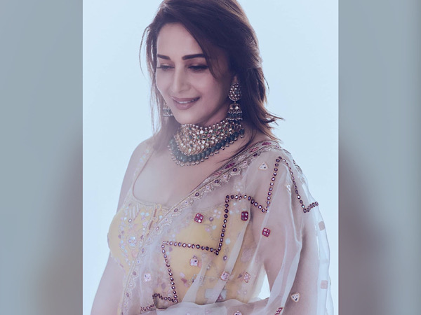 Madhuri Dixit Nene’s Yellow Gharara Set