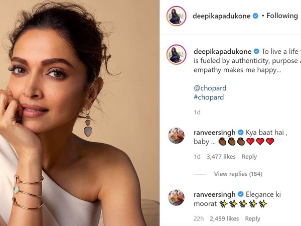 Deepika post Ranveer compliment