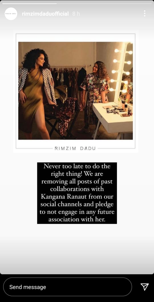 Rimzim Dadu Cut Ties With Kangana Ranaut