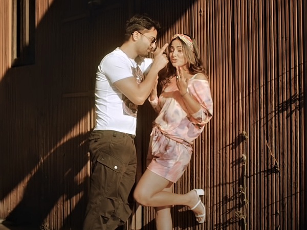 Hina Khan In A Blush-Pink Jumpsuit