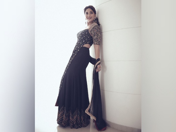 Madhuri Dixit In A Black Sharara Set