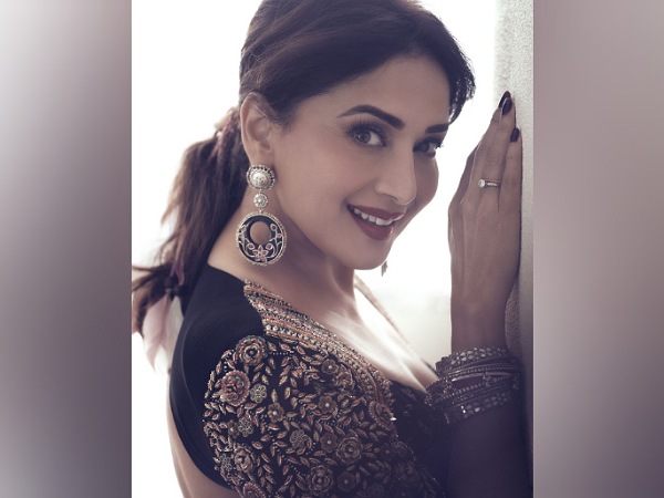 Madhuri Dixit In A Black Sharara Set