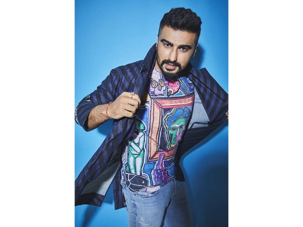 Arjun Kapoor In A Blue T-Shirt, Shirt, And Jeans
