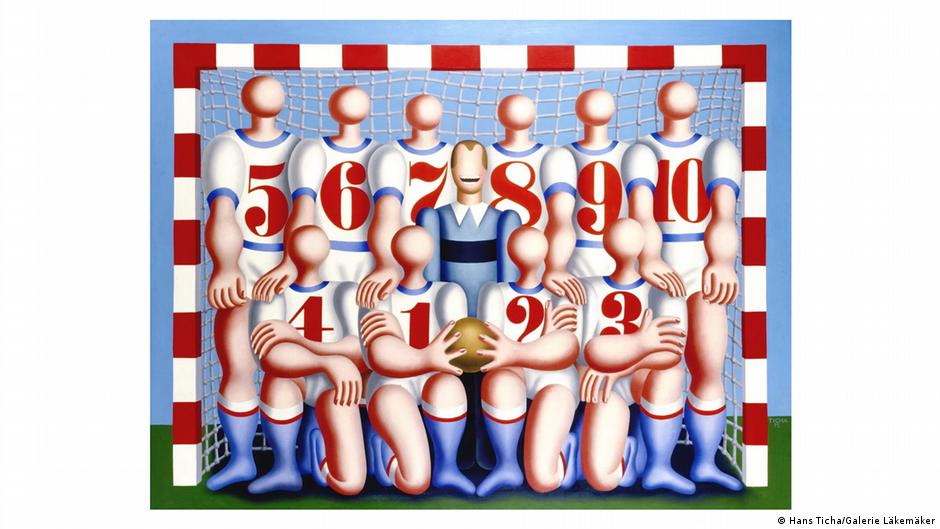 Mannschaft by Ticha. Today, the Läkemäker Gallery in the Baltic Sea resort of Wustrow represents the painters works