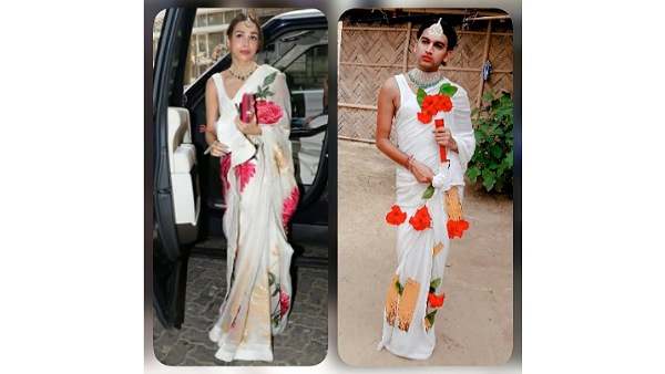 Neel Ranaut Malaika Arora Saree